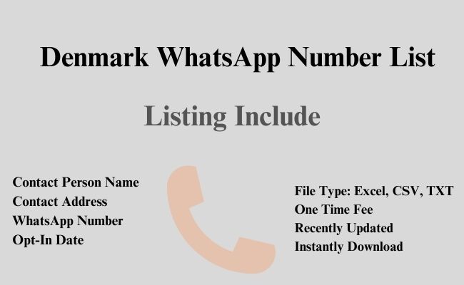 Denmark whatsapp number list