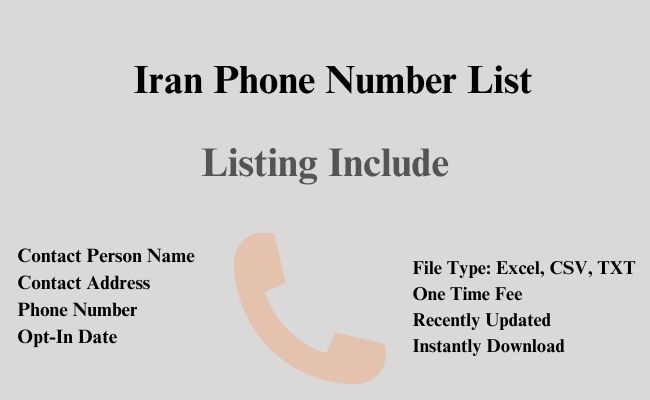 Iran Phone number list