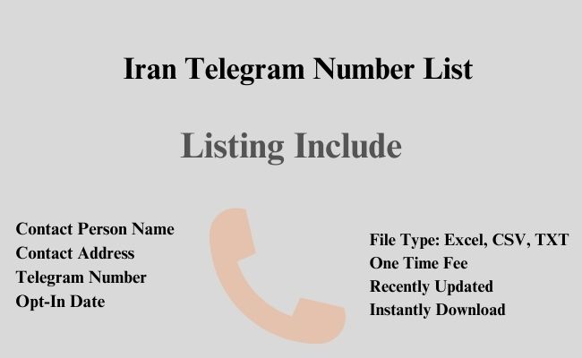 Iran telegram number list