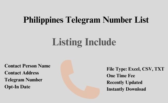 Philippines telegram number list