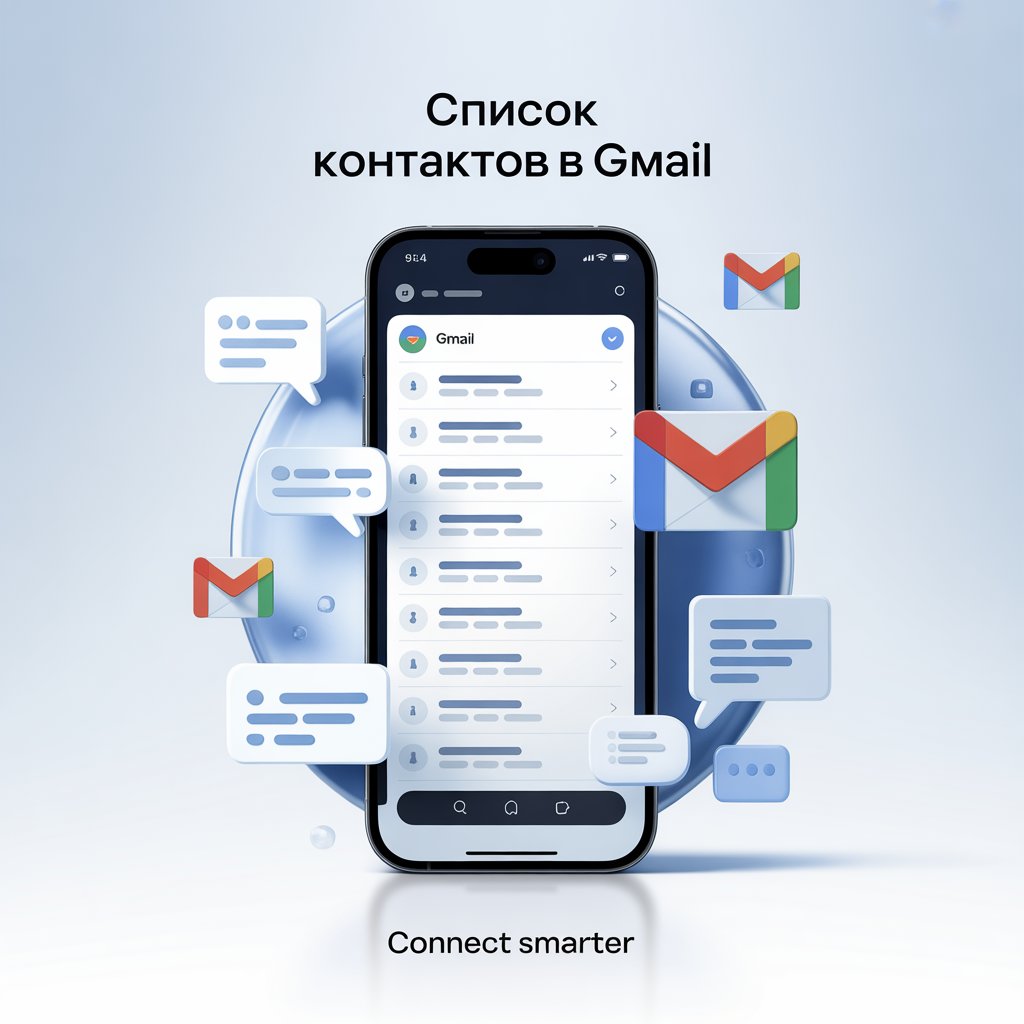 Список контактов в Gmail